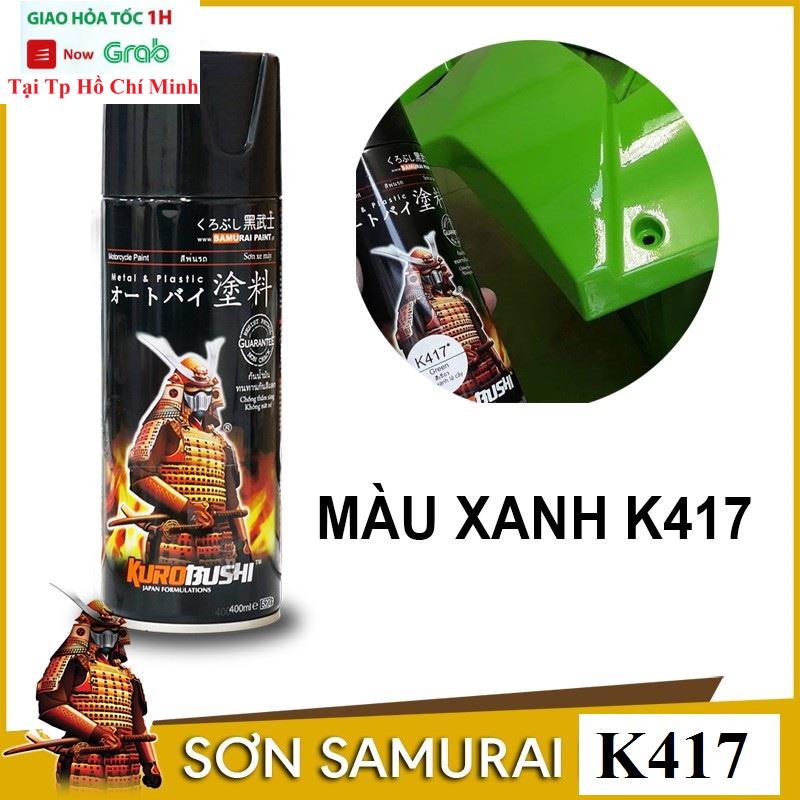 Sơn Xịt Samurai Màu Xanh Lá Cây - Mã K417