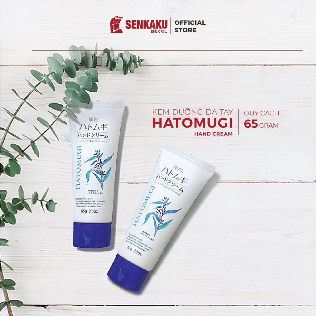 Kem dưỡng da tay Hatomugi Hand Cream 65g Nhật Bản