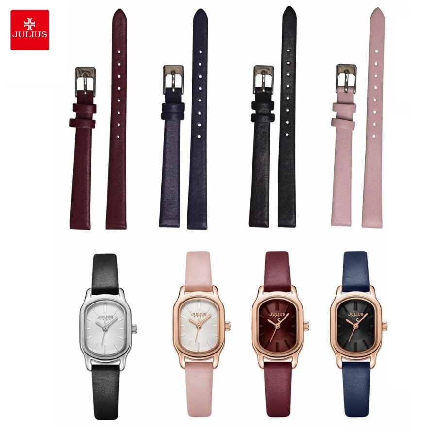 Dây da đồng hồ Julius Size 10  Julius chính hãng nhiều màu