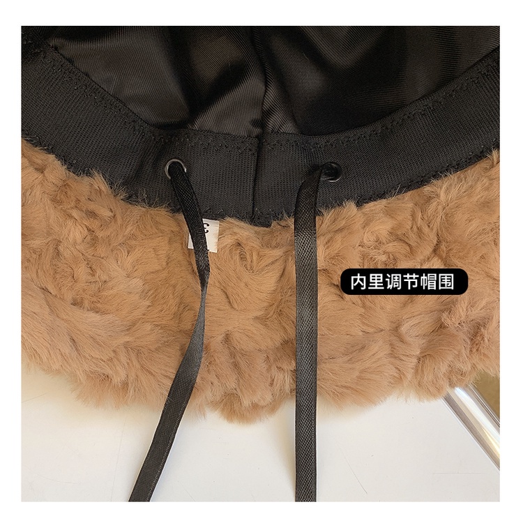 Mũ tai bèo vải bông dày giữ ấm mùa đông phong cách Hàn Quốc dễ thương cho nữ