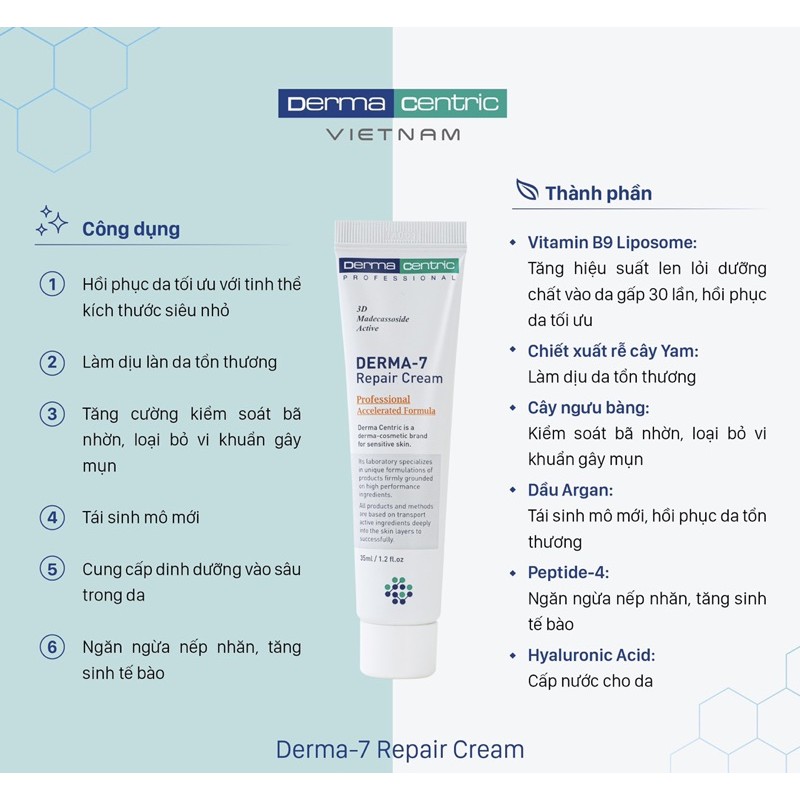 Kem Phục Hồi Derma - 7 Repair Cream | BigBuy360 - bigbuy360.vn