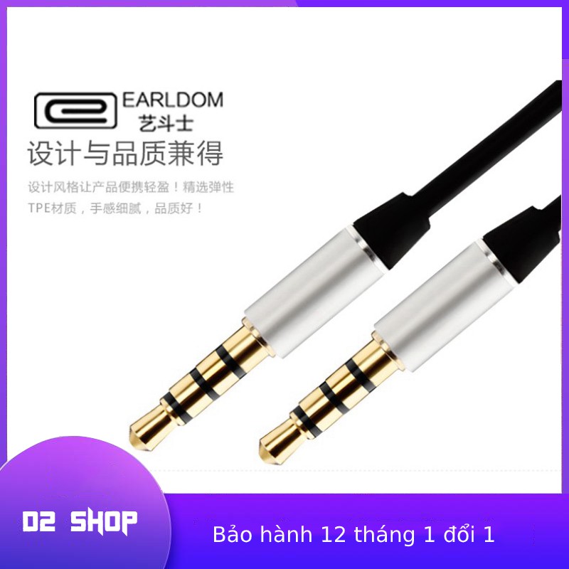 [Xả hàng tết] Dây cáp âm thanh AUX 15 Earldom Jack Kết Nối Chân 3.5 Lấy Âm Thanh Video Audio Lấy Nhạc Ra Loa Oto