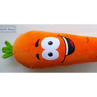 Gối ôm handmade cao cấp cà rốt. May tên theo yêu cầu.