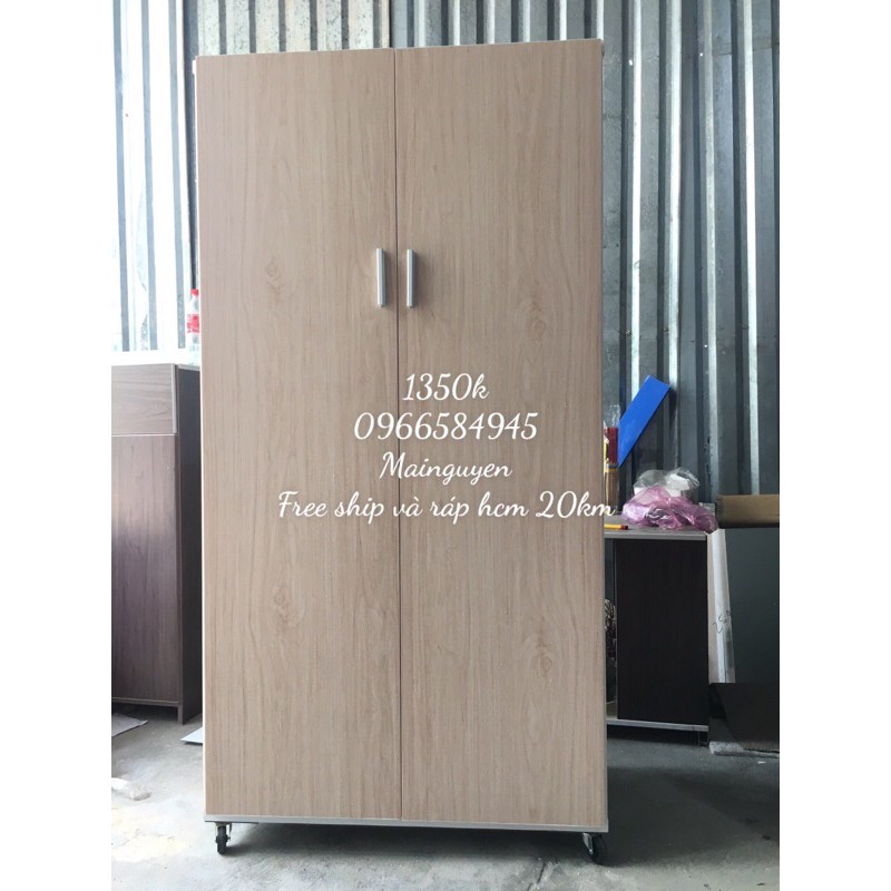 Tủ nhựa đài loan 2 cánh 1m65x85