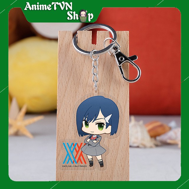 Móc khoá Mica anime Darling in the FranXX- Nhựa Cứng Acrylic In 2 mặt sắc nét ( ảnh thật )