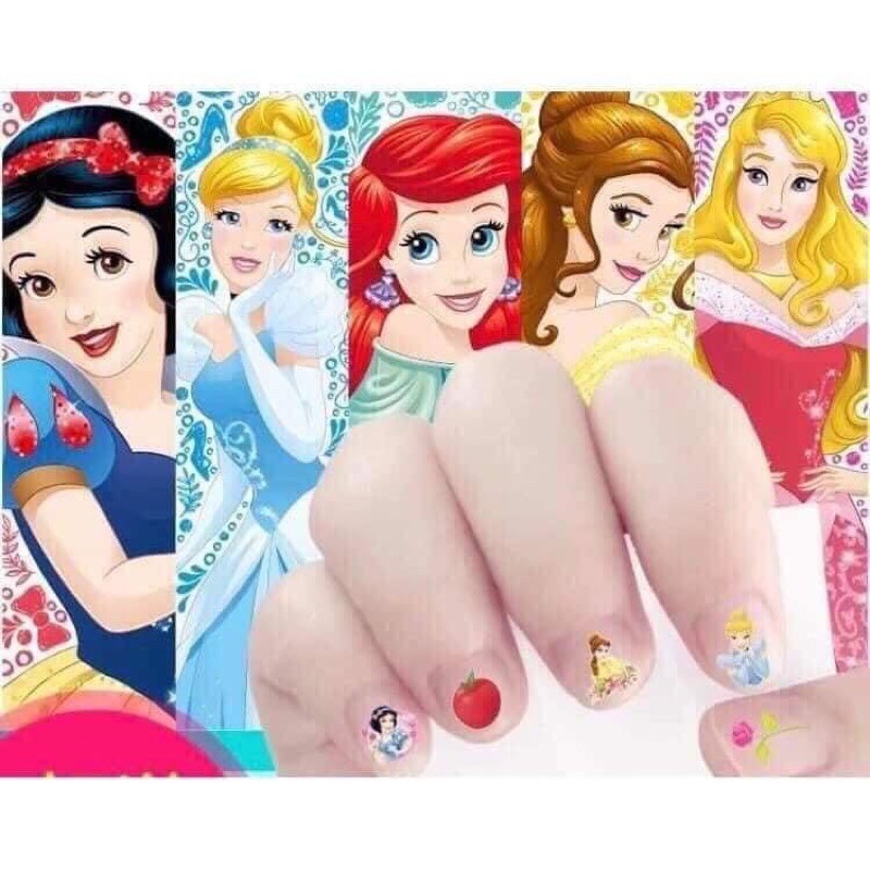 Set 10 tấm dán móng tay cho bé 340 hình