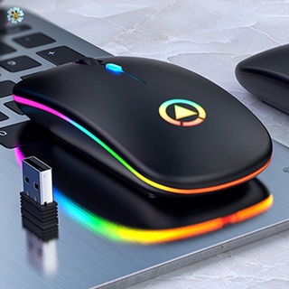 🔥rdystok🔥chuột quang không dây có đèn led cổng usb cho máy tính