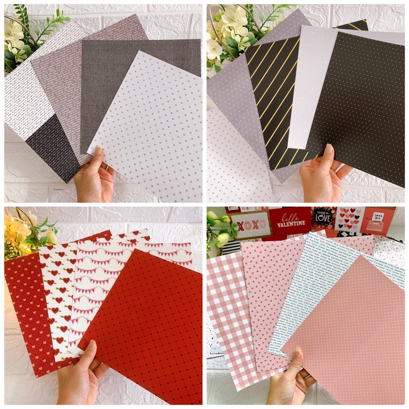 Lẻ 1 tờ giấy hoạ tiết các size đủ các mẫu và màu khác nhau
