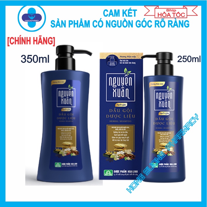 Dầu Gội Dược Liệu Nguyên Xuân Sạch Gàu, Dầu Gội Nguyên Xuân Xanh Dương