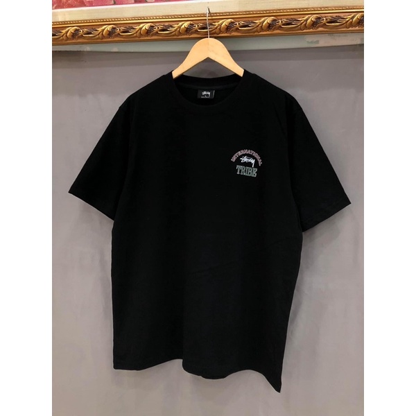 Áo Thun Đen Stussy Form Rộng Tay Lỡ Unisex Nam Nữ Bigsize