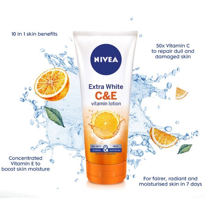 TINH CHẤT DƯỠNG TRẮNG CHỐNG NẮNG NIVEA SPF50 200ML