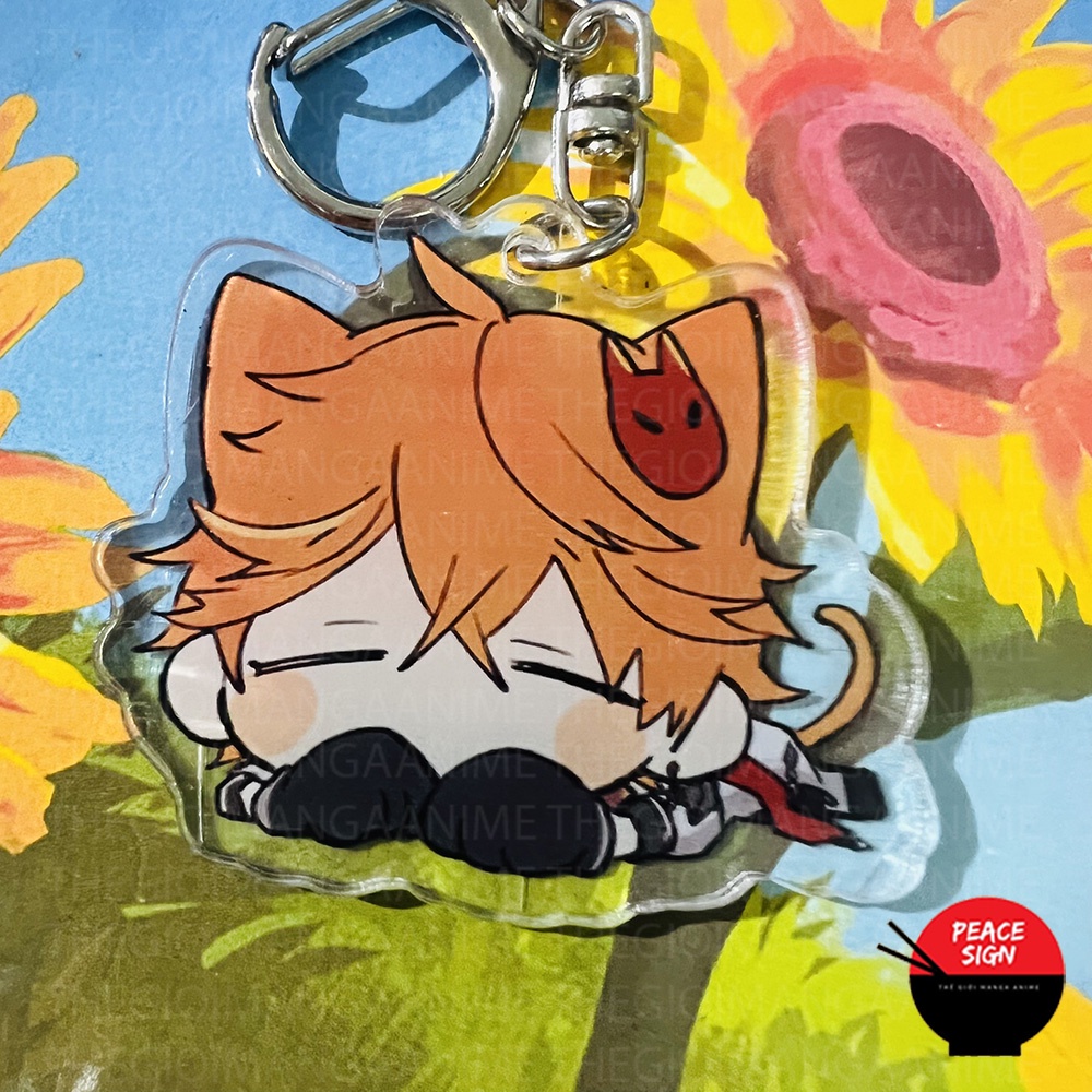 ( TAI THÚ NGỦ ) Móc khóa nhân vật GENSHIN IMPACT game anime chibi mica trong acrylic xinh xắn đáng yêu