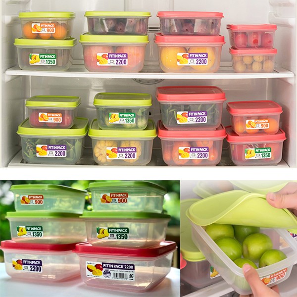 Hộp nhựa đựng thực phẩm nắp dẻo Fit in Pack