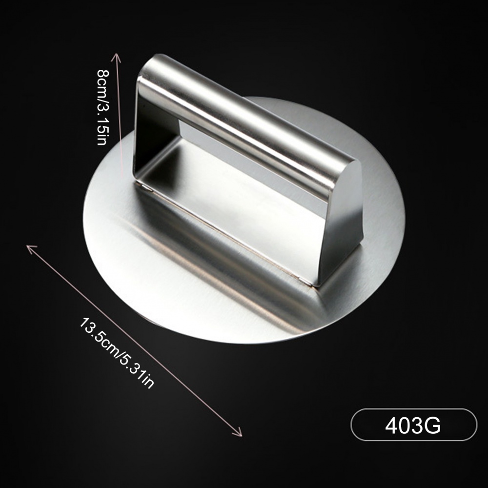 Dụng Cụ Ép Thịt Làm Bánh Hamburger Bằng Thép Không Gỉ Không Dính Mịn Chuyên Nghiệp