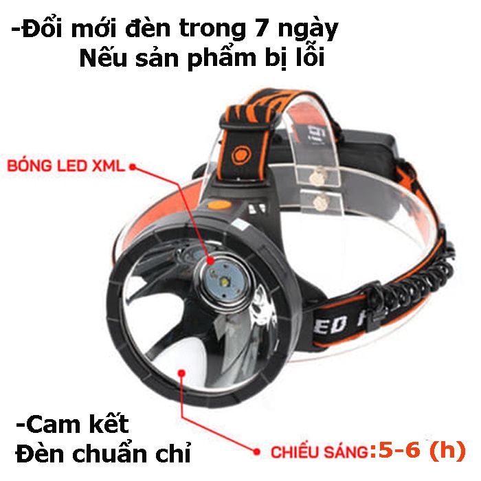 Đèn pin siêu sáng-Đèn đội đầu SF-K15 -Pin 18650 | BigBuy360 - bigbuy360.vn