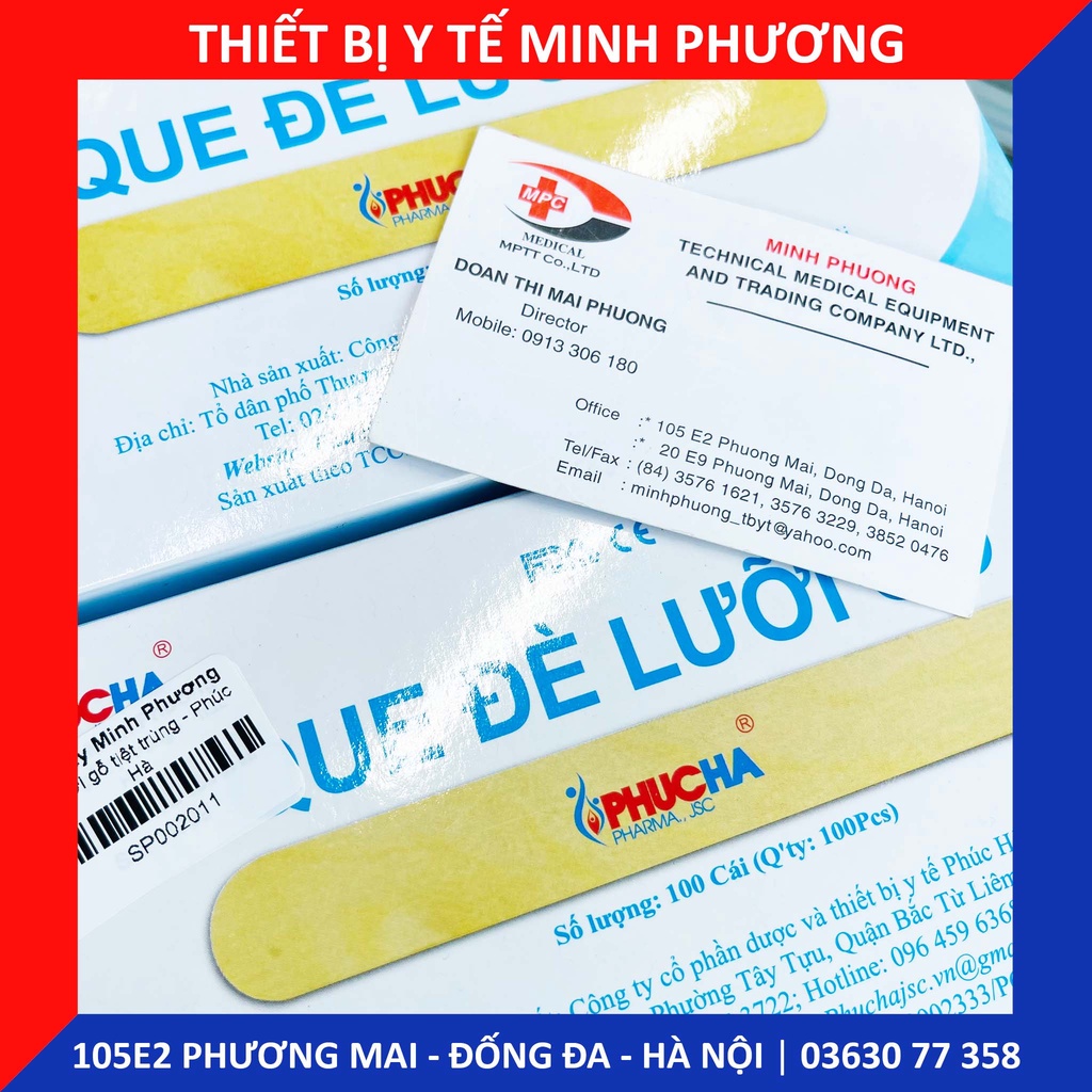 Đè lưỡi gỗ tiệt trùng Phúc Hà