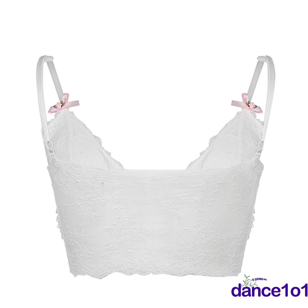 ZB Áo sát nách đính nơ phối ren cho nữ