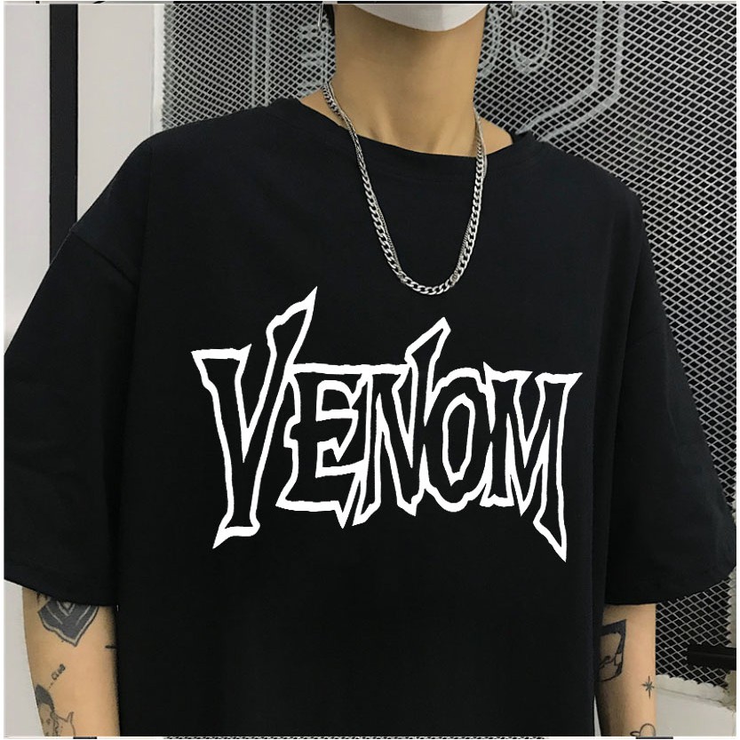 Áo thun unisex nam nữ form rộng tay lỡ Màu Đen VENOM dáng oversize  basic tee phông Siêu Chất