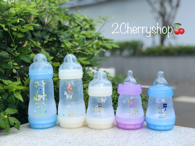 Bình sữa chống đầy hơi Mam 160ml &amp; 260ml