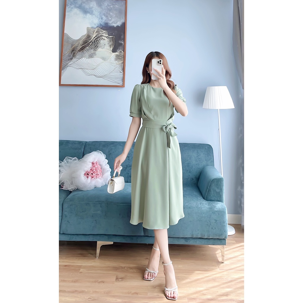 Đầm thắt eo che mọi khuyết điểm V433 Henra