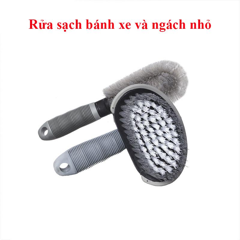 [HCM]Bộ 3 dụng cụ rửa xe ô tô và xe máy chất liệu PVC chất lượng cao, găng tay hai mặt lông-XCGJ3JT-2