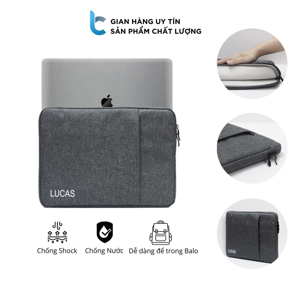 Túi Đựng Macbook Lucas Chống Shock, Chống Nước Có Ngăn Riêng Đựng Phụ Kiện