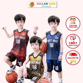 Bộ Ba Lỗ Dollarkids Cho Bé Trai Từ 3 Tuổi Đến 12 Tuổi Vải Cao Giãn Thoáng