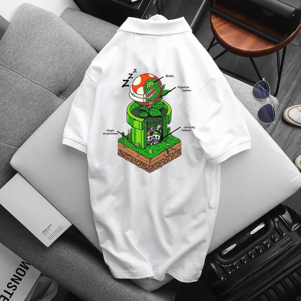 Áo Polo Full Size Nam Nữ, chất Thun Cá Sấu Poly Thái, Áo thun có cổ trắng đen, cổ trụ Unisex KKim Shop