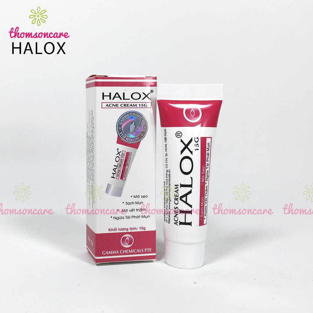 Halox - kem ngừa mụn, hết sẹo - Tuýp 15g