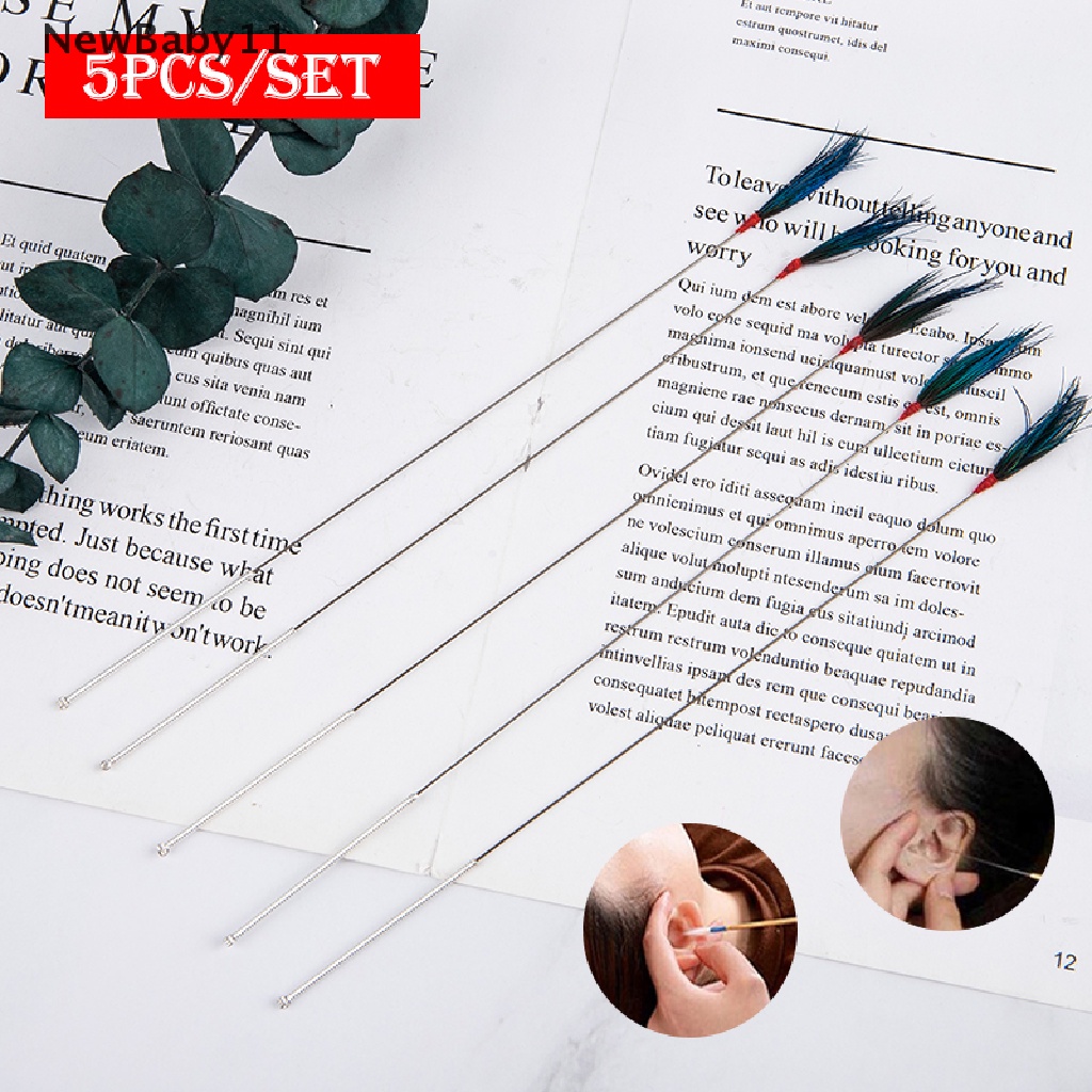 Bộ 5 Dụng Cụ Lấy Ráy Tai Hình Lông Công Độc Đáo