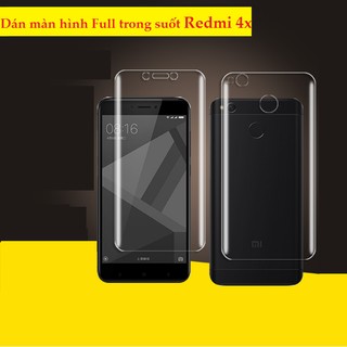 Dán màn hình Redmi 4x Full và dán mặt sau Full