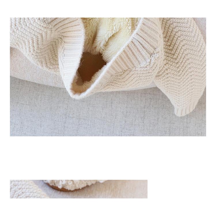 Áo khoác len lót lông siêu dày đẹp cho bé 2022