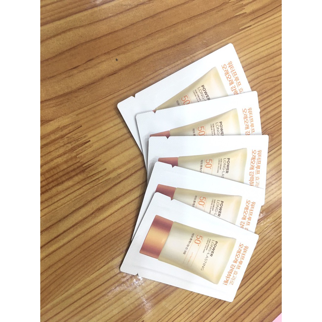 [sample 1ml ] Kem Chống Nắng Natural Sun Eco Power Long Lasting Sun Cream SPF50+ PA+++