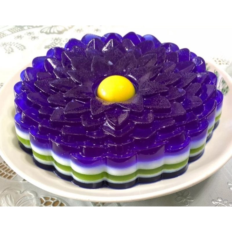 Khuôn silicon làm thạch rau câu, bánh da lợn hoa Hướng dương size to 20 cm, giao màu ngẫu nhiên dày dặn