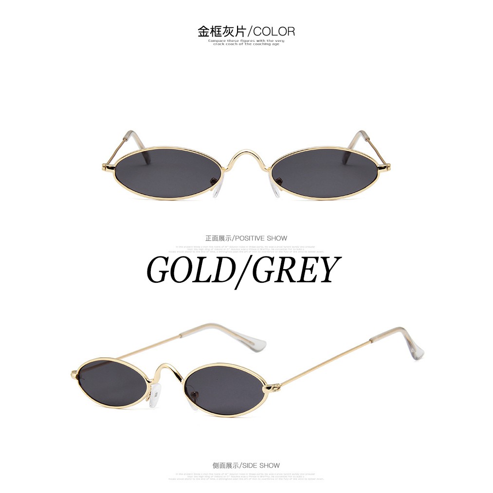 Kính mát gọng kim loại thời trang cổ điển sành điệu cho nam và nữ