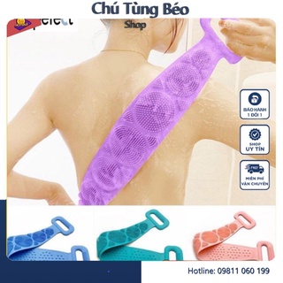 Dây tắm - dây cọ lưng silicon 2 mặt