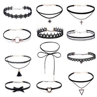 BỘ 12 VÒNG CỔ TATTOO CHOKER