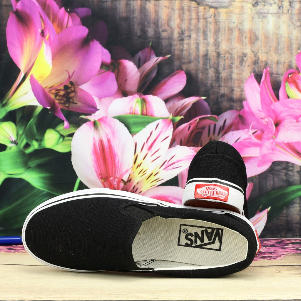 Giày Nam cá tính Slip on VNS đen