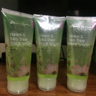 Combo 3 Sữa rửa mặt giảm mụn sạch bã nhờn - neem and tea tree aroma magic