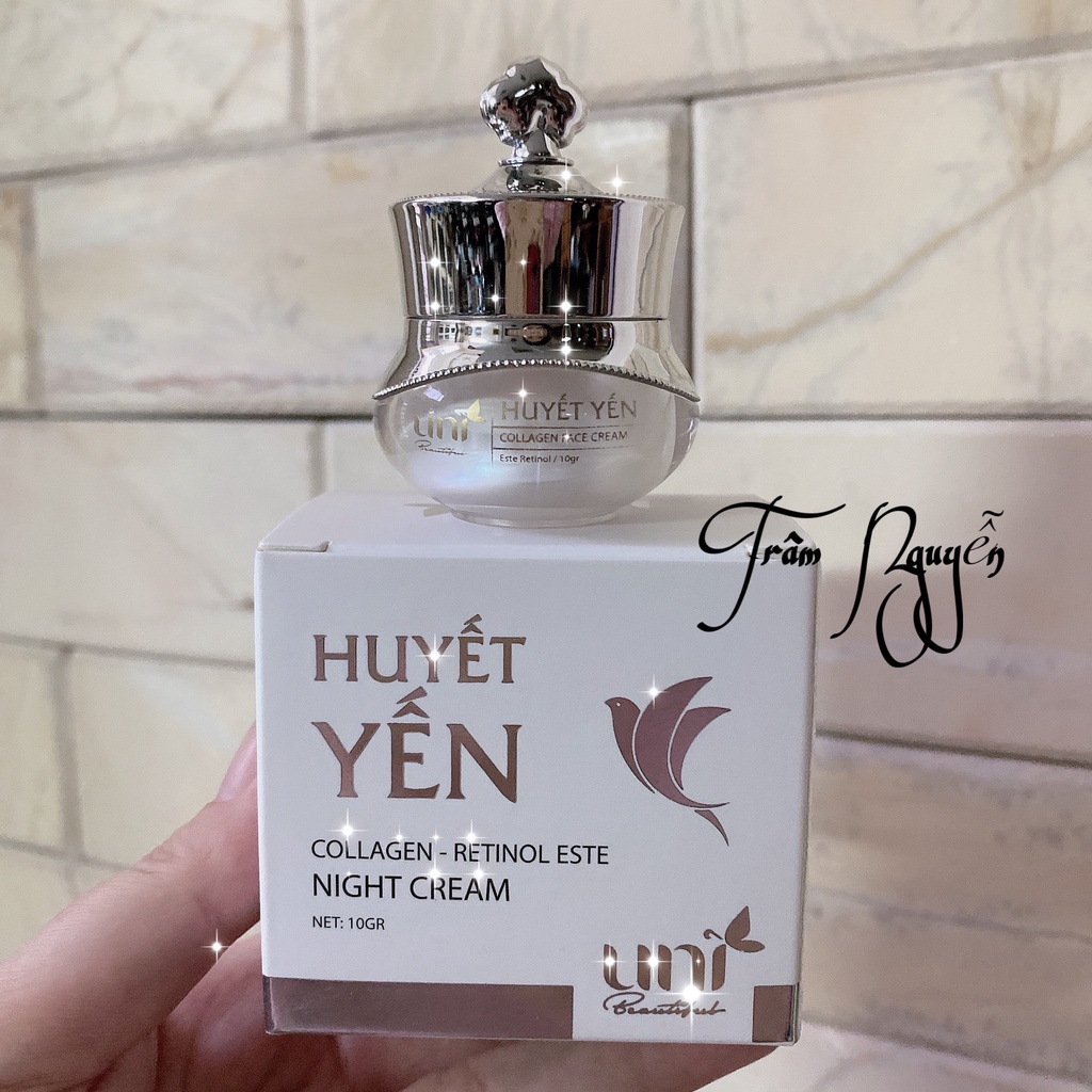 Combo nhau thai và huyết yến cho da dầu size 10g Uni Beautiful