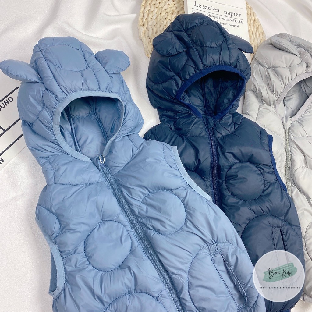 Áo Phao gile lông vũ siêu nhẹ cho bé Boru.kids21