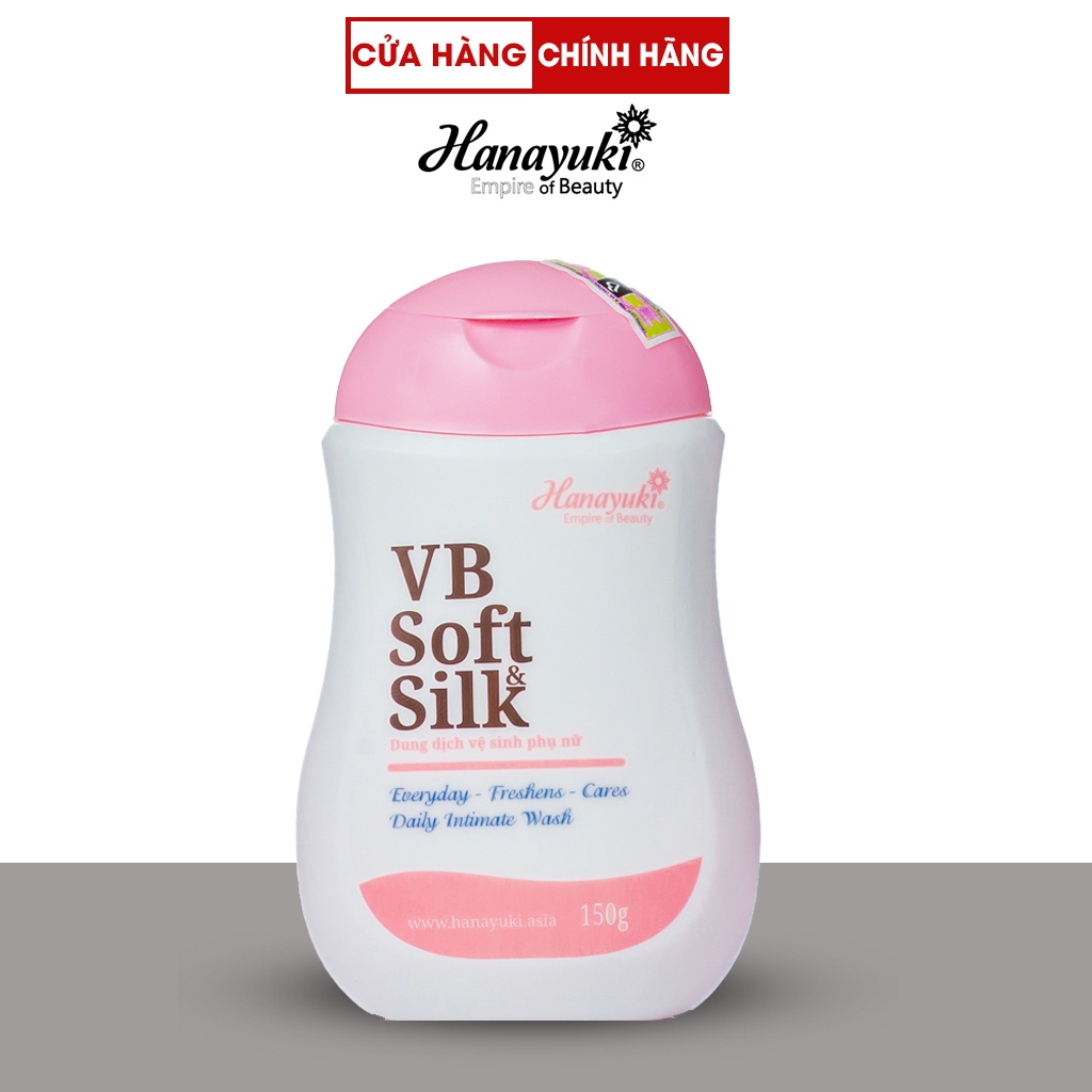 Dung dịch vệ sinh cho nữ & nam Hanayuki VB SOFT&SILK 150ml - Màu hồng