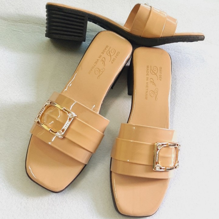 Dép nữ cao gót 5 phân đẹp trung niên cho mẹ Đ&T M3