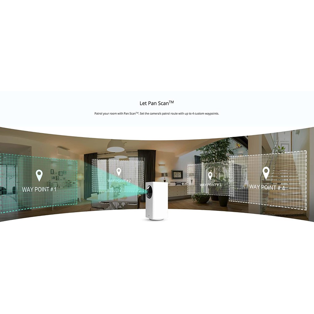 Camera Wyze Pan Cam Độ Phân Giải Full HD 1080p Xoay 360 Độ Hỗ Trợ Google Asistant & Alexa | BigBuy360 - bigbuy360.vn