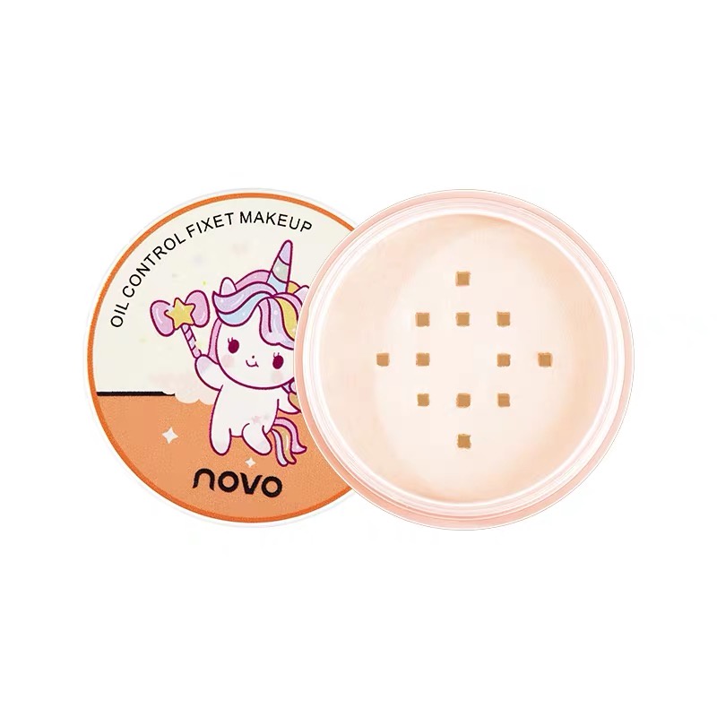 Phấn phủ bột Novo kiềm dầu mịn nhẹ trang điểm tự nhiên Oil Control Fixet Makeup NOVO40