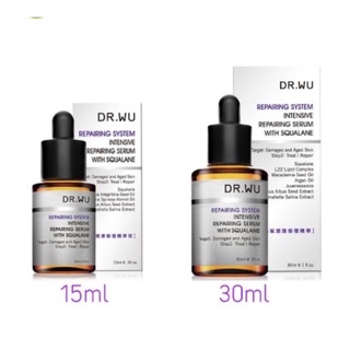 Tinh chất Chống Lão Hoá Dưỡng Ẩm Phục Hồi Da DR.WU INTENSIVE REPAIRING SERUM WITH SQUALANE 15ML