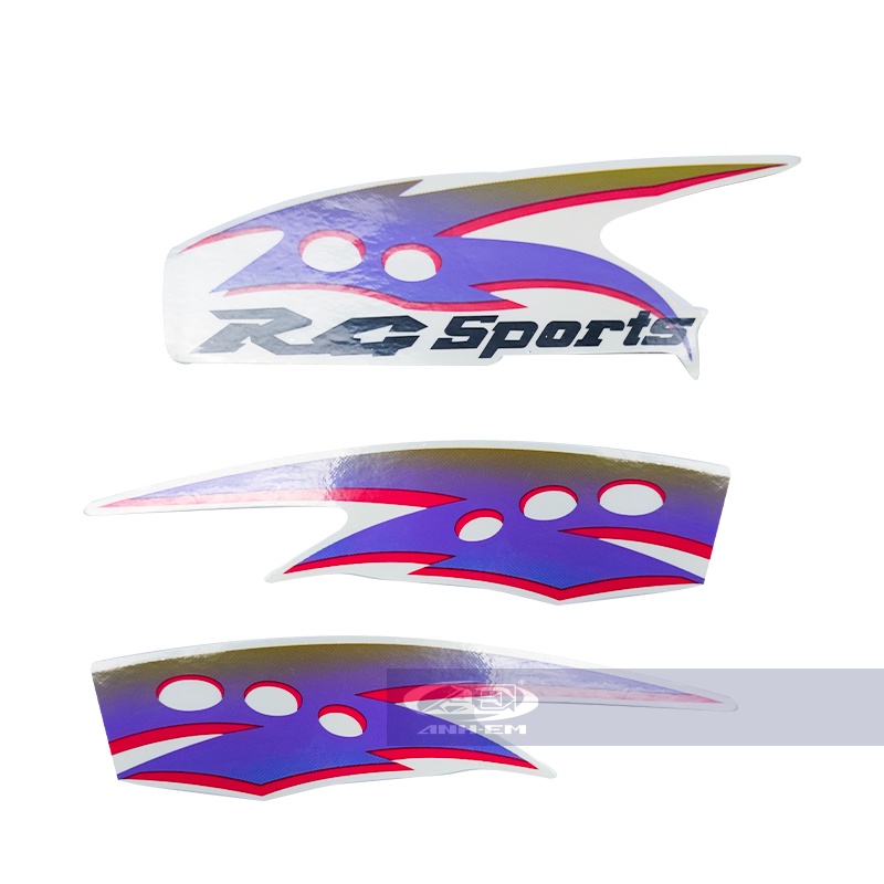 Tem 110 bong bóng (3 lớp) tím DC-0002