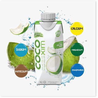 Nước dừa Xiêm xanh Cocoxim 330ml 100% nguyên chất dừa tươi - Thương hiệu COCOXIM 330ml - YOOSOO MALL