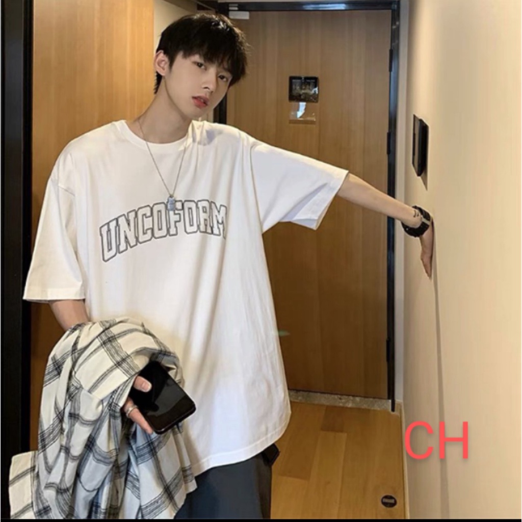 Áo phông  UNCOF Chất cotton su Form thụng unisex