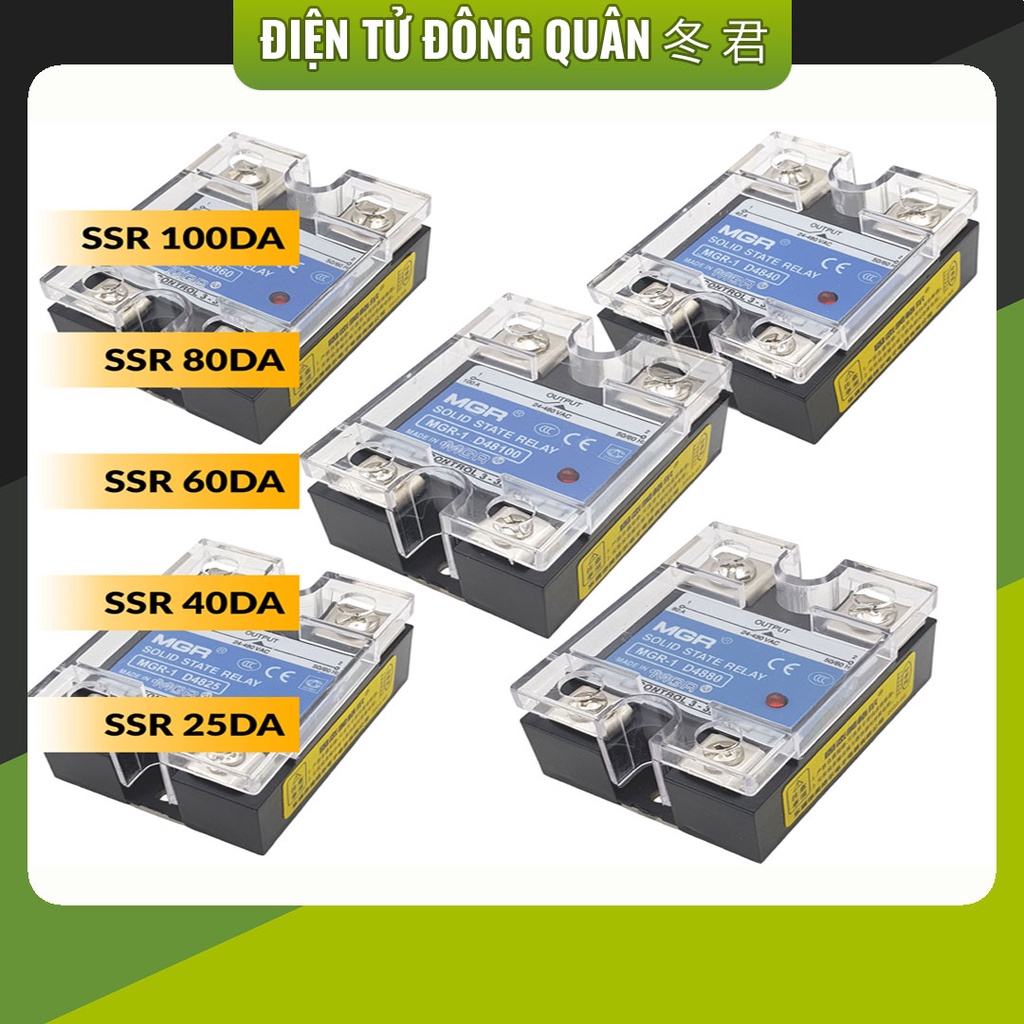 [HCM] Relay bán dẫn SSR MGR một pha (hàng chuẩn)